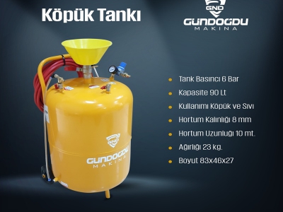 90 LİTRE KÖPÜK TANKI