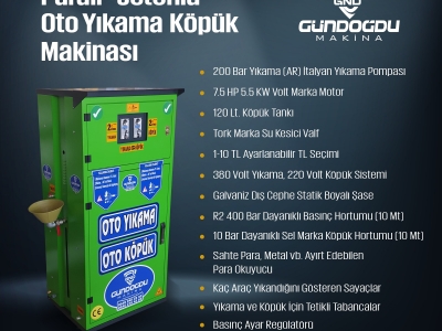 ÇİFTLİ YIKAMA KÖPÜK MAKİNASI